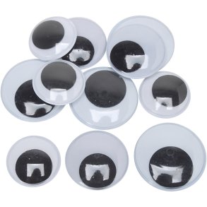 Rulleøjne, str. 30+35+40 mm, Maxi, 150 par, 300 stk./ 1 pk.