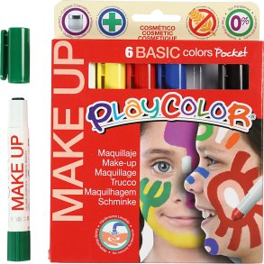 Playcolor Make up, ass. farver, 6x5 g/ 1 pk.