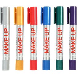 Playcolor Make up, metallic, ass. farver, 6x5 g/ 1 pk.