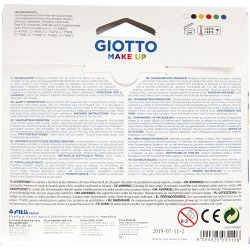 Sminkeblyanter, L: 9 cm, standardfarver, 6 stk./ 1 pk.