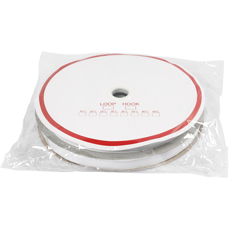 Burreb&aring;nd - selvkl&aelig;bende, tykkelse 2 cm, sort, 25 m/ 1 pk.