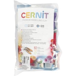 Cernit, Indhold kan variere, ass. farver, 25x56 g/ 1 pk.