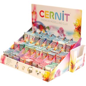 Cernit, ass. farver, 24x6 pk./ 1 pk.