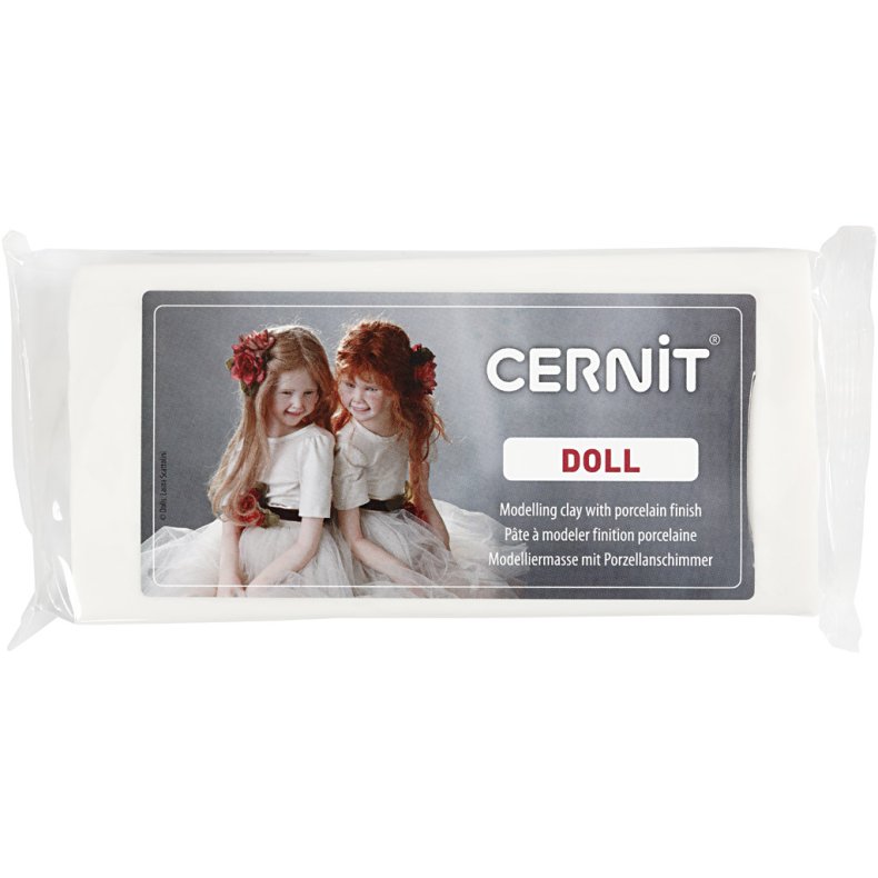 Cernit, hvid, 500g/ 1 pk.