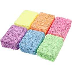 Soft Foam, neonfarver, 6x10 g/ 1 pk.