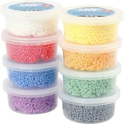 Foam Clay Large, ass. farver, 8x20 g/ 1 pk.