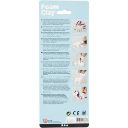 Foam Clay&reg;, glitter,metallic, pink, lilla, hvid, 3x14 g/ 1 pk.