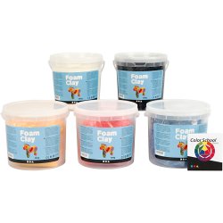 Foam Clay&reg;, prim&aelig;rfarver, 5x560 g/ 1 pk.