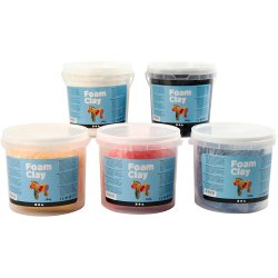 Foam Clay&reg;, prim&aelig;rfarver, 5x560 g/ 1 pk.