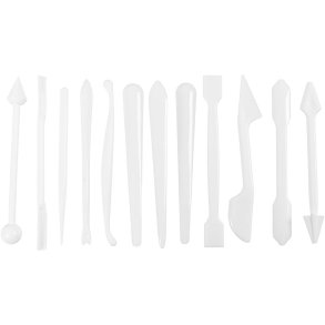 Modell&eacute;rpinde, str. 12,7-14,3 cm, hvid, 12 stk./ 1 pk.