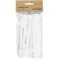 Modell&eacute;rpinde, str. 12,7-14,3 cm, hvid, 12 stk./ 1 pk.