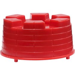 Sandforme, ridderborg, str. 5,5-8,5 cm, 4 stk./ 1 pk.