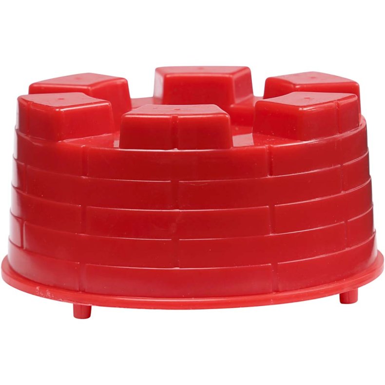 Sandforme, ridderborg, str. 5,5-8,5 cm, 4 stk./ 1 pk.