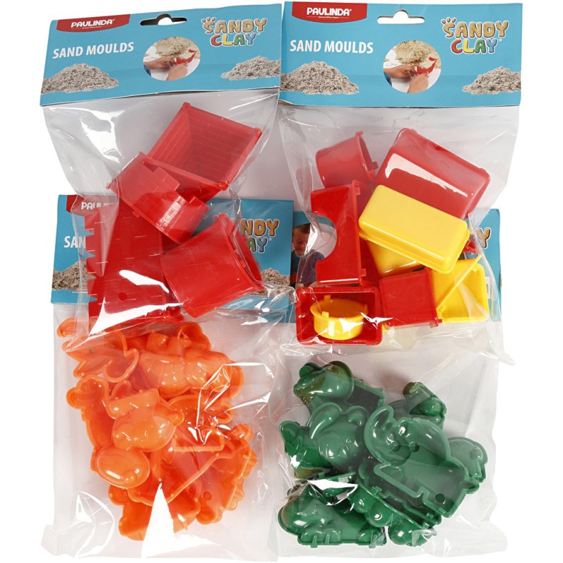 Sandforme, str. 3,5-9,5 cm, 36 stk./ 1 pk.