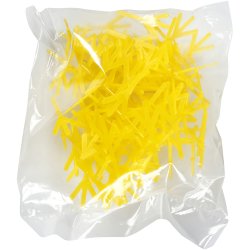 Kyllingef&oslash;dder, H: 28 mm, L: 37 mm, gul, 50 stk./ 1 pk.