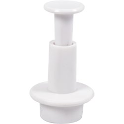 Udstikkere med pr&aelig;g, cirkel, diam. 1,1+1,3+1,7 cm, hvid, 3 stk./ 1 pk.