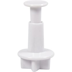 Udstikkere med pr&aelig;g, stjerne, diam. 2,1+2,3+2,6 cm, hvid, 3 stk./ 1 pk.
