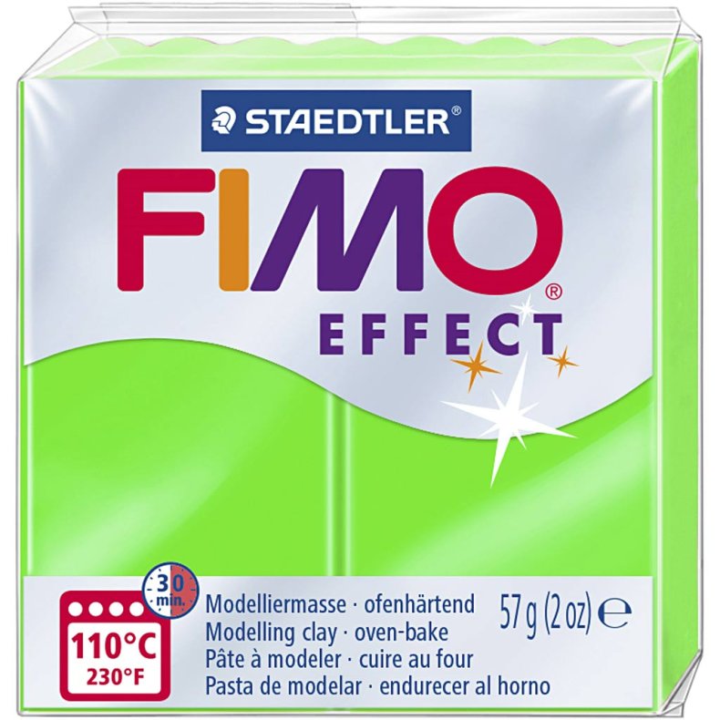 FIMO&reg; Effect, neon gr&oslash;n, 57g/ 1 pk.