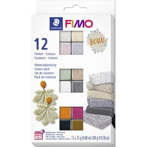 FIMO® Effect, ass. farver, 12x25 g/ 1 pk.