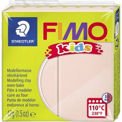 FIMO&reg; Kids Ler, lys pudder, 42 g/ 1 pk.