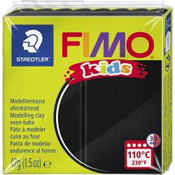 FIMO&reg; Kids Ler, sort, 42 g/ 1 pk.