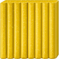 FIMO&reg; Kids Ler, glitter, guld, 42 g/ 1 pk.