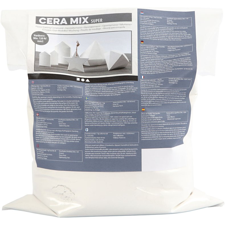 Cera-Mix Super St&oslash;bemasse, hvid, 5kg/ 1 pk.