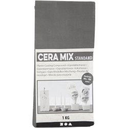 Cera-Mix Standard Modelgips, lys gr&aring;, 1 kg