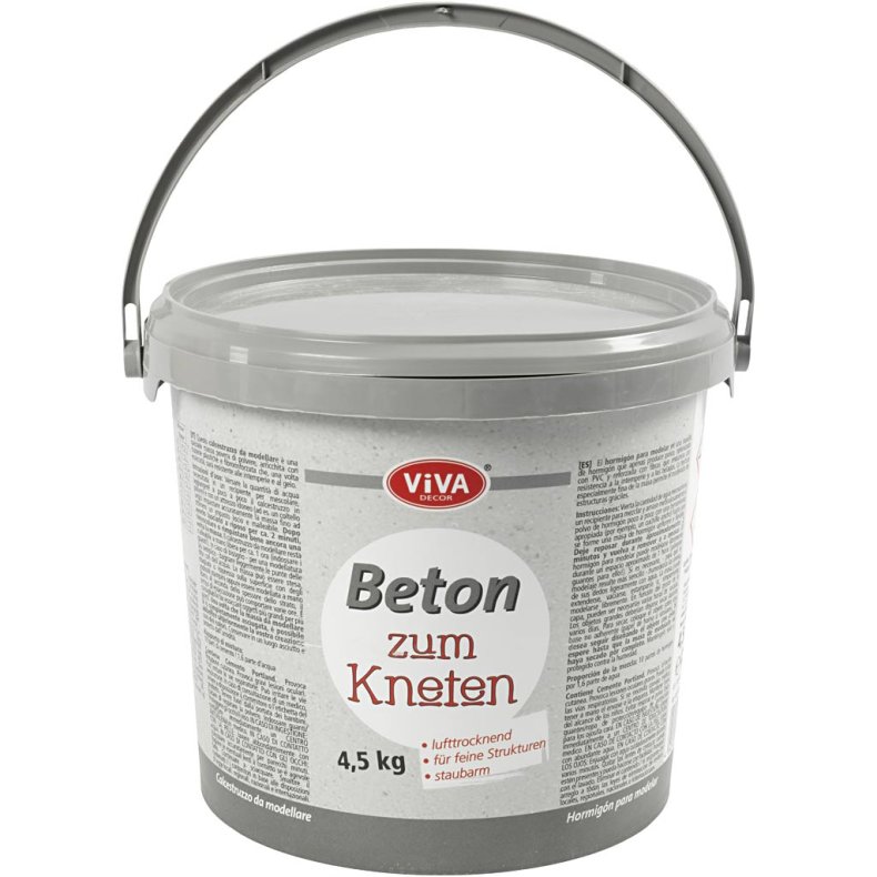 Beton til modellering, gr&aring;, 4500 g/ 1 pk.