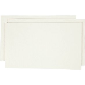 Papirpulp, ark 20x12 cm, råhvid, 100 g/ 1 pk.