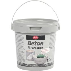 Hobbybeton, gr&aring;, 1500 g/ 1 pk.