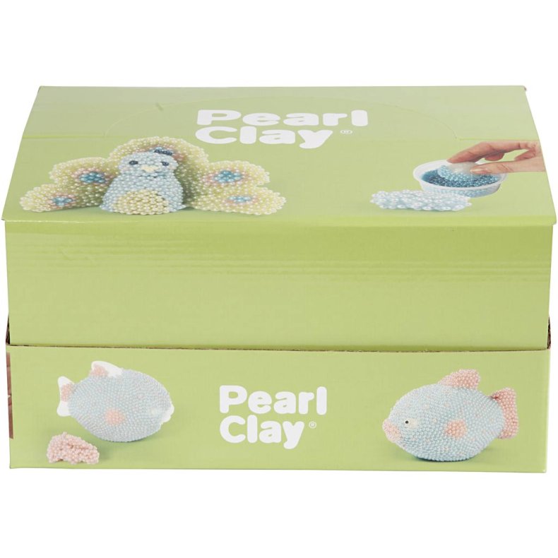 Pearl Clay&reg;, ass. farver, 12 s&aelig;t/ 1 pk.