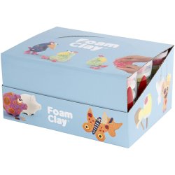 Foam Clay&reg;, glitterfarver, metallicfarver, 12 s&aelig;t/ 1 pk.