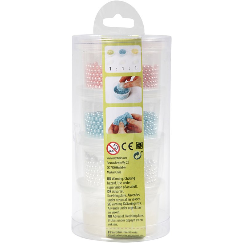 Pearl Clay&reg;, ass. farver, 3x25+38 g, 1 s&aelig;t