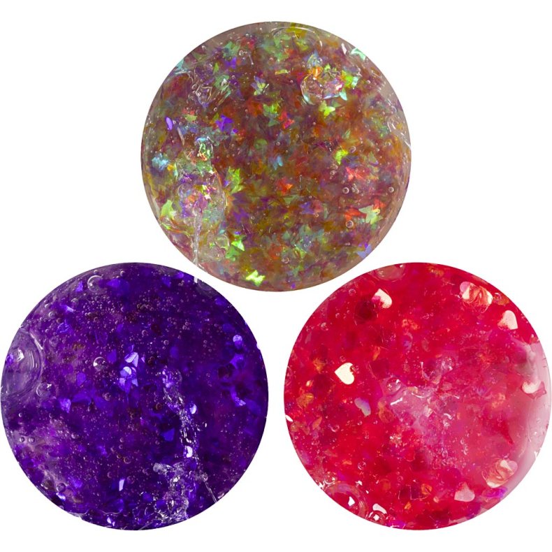 Sequin Clay, lilla/pink harmoni, 3x60 g/ 1 pk.