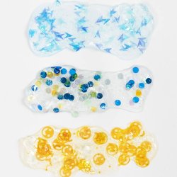 Sequin Clay, bl&aring;/gr&oslash;n harmoni, 3x60 g/ 1 pk.