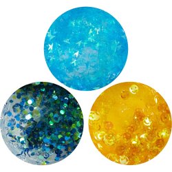 Sequin Clay, bl&aring;/gr&oslash;n harmoni, 3x60 g/ 1 pk.