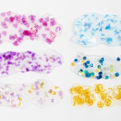 Sequin Clay, bl&aring;/gr&oslash;n harmoni, lilla/pink harmoni, 6x60 g/ 1 pk.