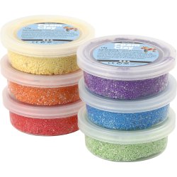 Foam Clay&reg;, metallic, st&aelig;rke farver, 6x14 g/ 1 pk.