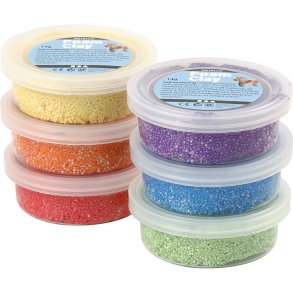 Foam Clay®, metallic, stærke farver, 6x14 g/ 1 pk.