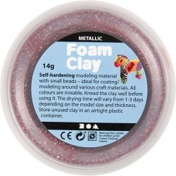 Foam Clay&reg;, metallic, st&aelig;rke farver, 6x14 g/ 1 pk.