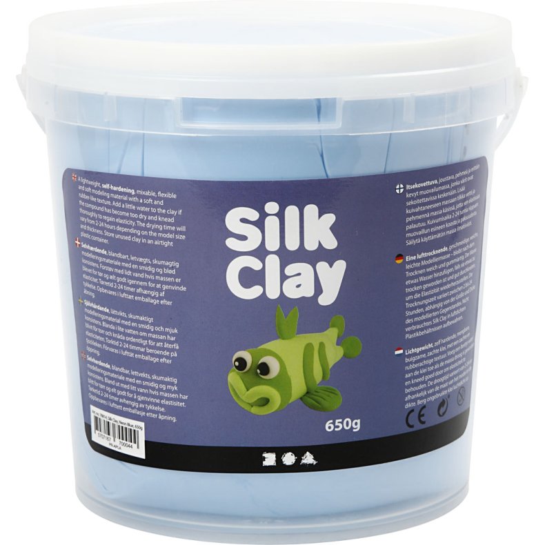 Silk Clay&reg;, neon bl&aring;, 650 g/ 1 spand