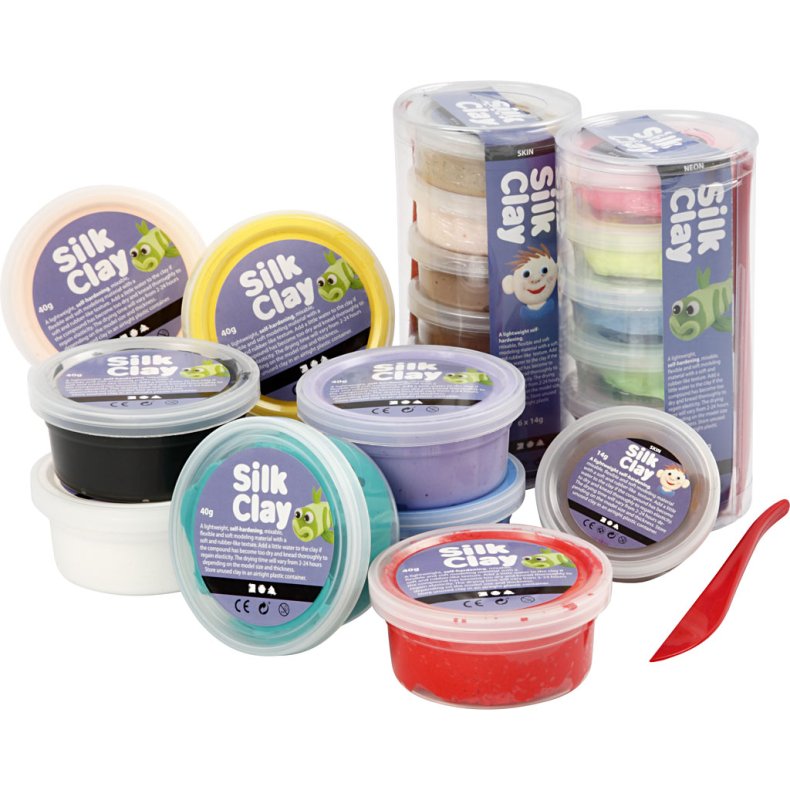 Silk Clay&reg;, ass. farver, 22 ds./ 1 pk.