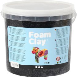 Foam Clay&reg;, sort, 560 g/ 1 spand