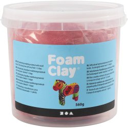 Foam Clay&reg;, r&oslash;d, 560 g/ 1 spand