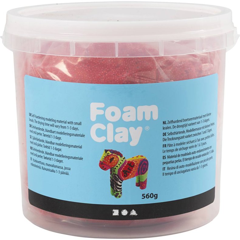 Foam Clay&reg;, r&oslash;d, 560 g/ 1 spand