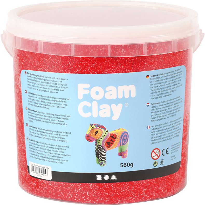 Foam Clay&reg;, r&oslash;d, 560g/ 1 spand