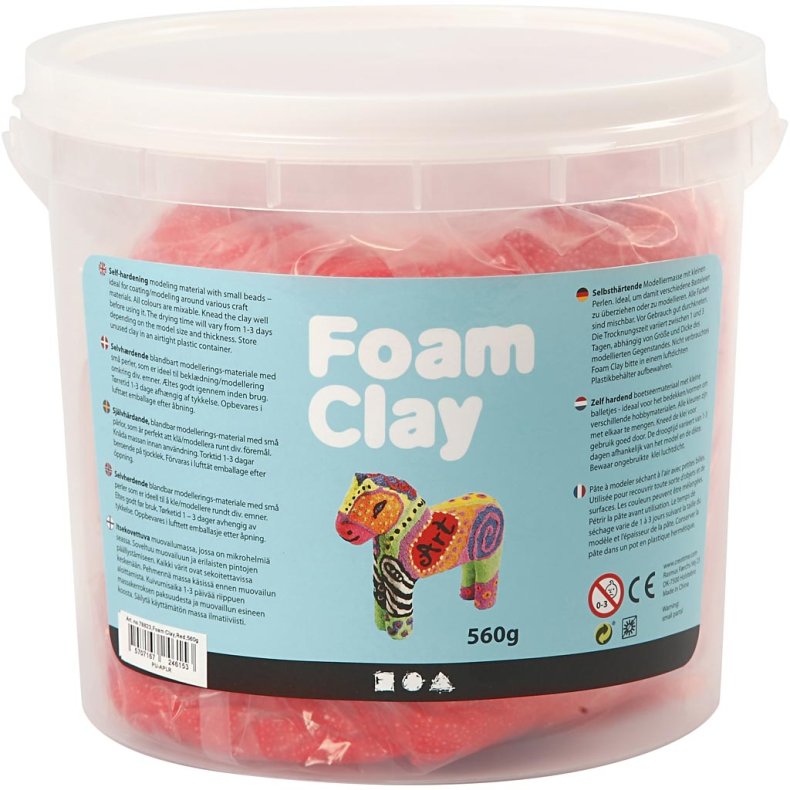 Foam Clay&reg;, r&oslash;d, 560 g/ 1 spand