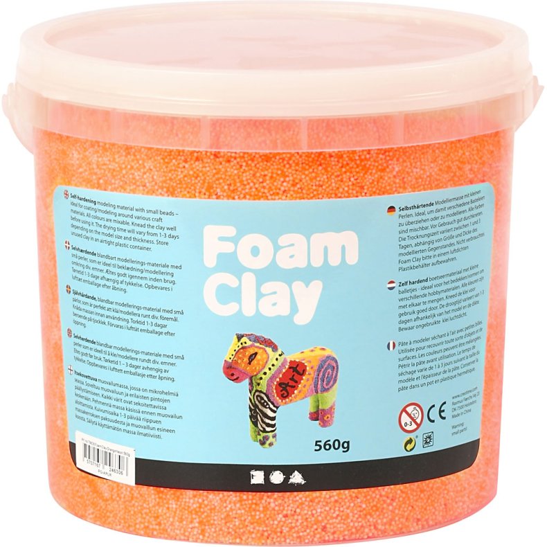 Foam Clay&reg;, neon orange, 560g/ 1 spand