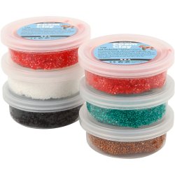 Foam Clay&reg;, julefarver, 6x14 g/ 1 pk.